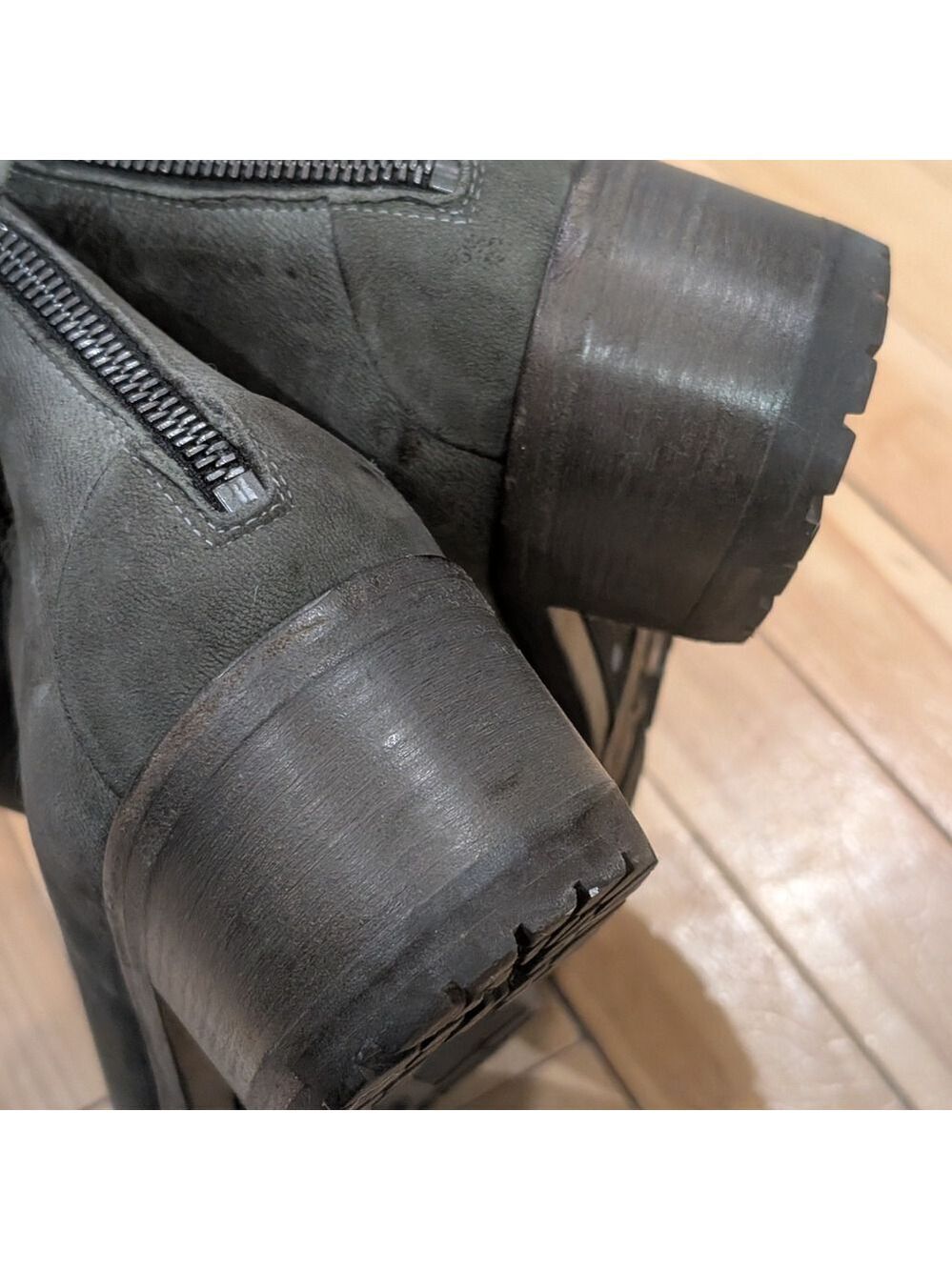 Marsèll | Listo Block-Heel Back-Zip Ankle Boots In Grey - Picture 7 of 16